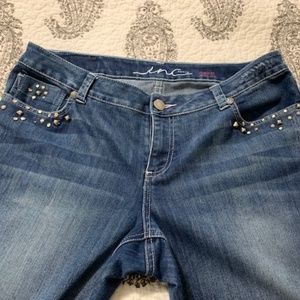 INC embellished jeans curvy fit